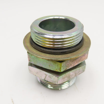 1-1/4" (-20) Male  x 1-1/4" (-20) Male ORB Bulkhead Fitting