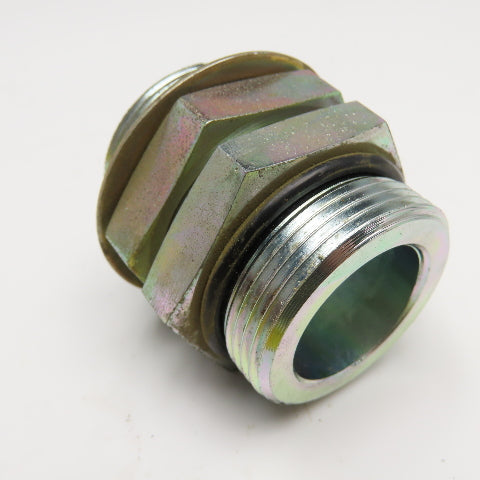 1-1/4" (-20) Male  x 1-1/4" (-20) Male ORB Bulkhead Fitting
