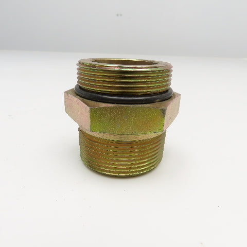 1-1/2" (-24) Male ORB x 1-1/2" Male NPTF Straight Adaptor