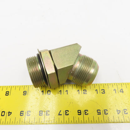1-1/4" (-20) ORB x 1-1/4" (-20) JIC Flare Male Elbow 45°