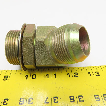 1-1/4" (-20) ORB x 1-1/4" (-20) JIC Flare Male Elbow 45°