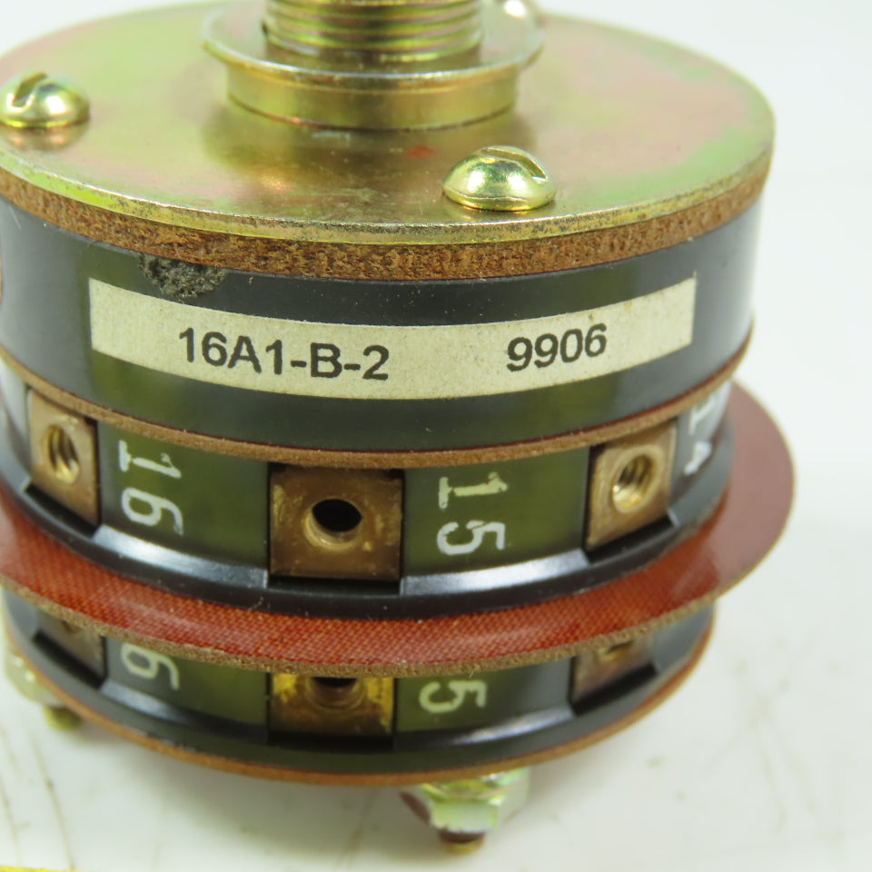 Shallco 9906 16A1-B-2 8 position Rotary Drum Switch