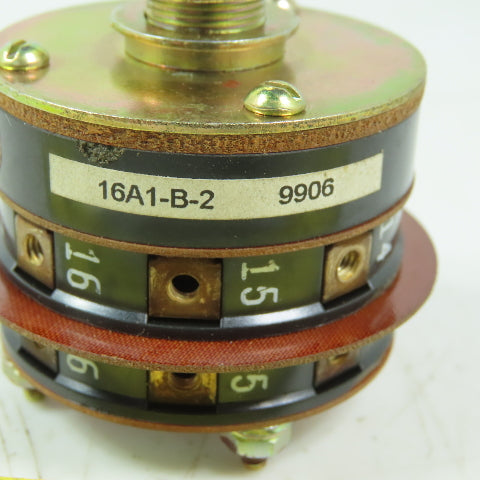 Shallco 9906 16A1-B-2 8 position Rotary Drum Switch