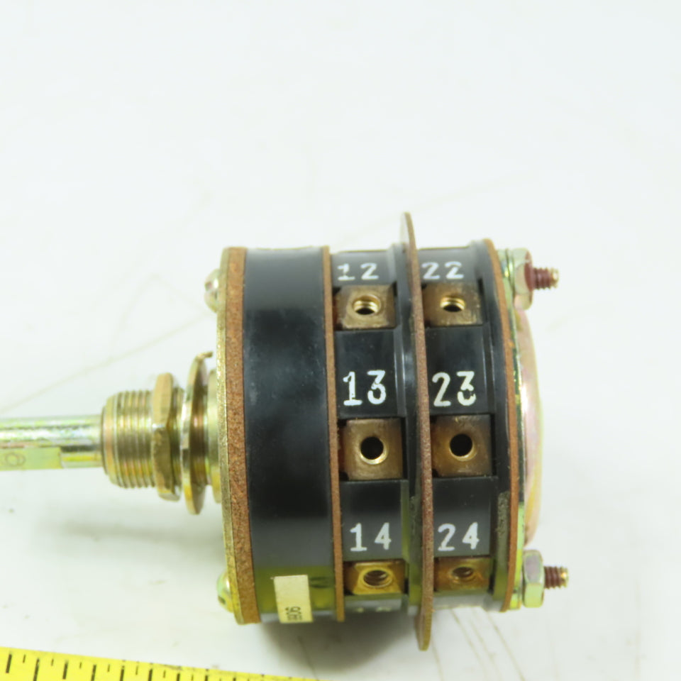 Shallco 9906 16A1-B-2 8 position Rotary Drum Switch