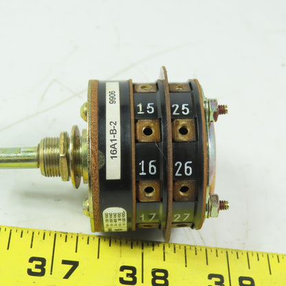 Shallco 9906 16A1-B-2 8 position Rotary Drum Switch