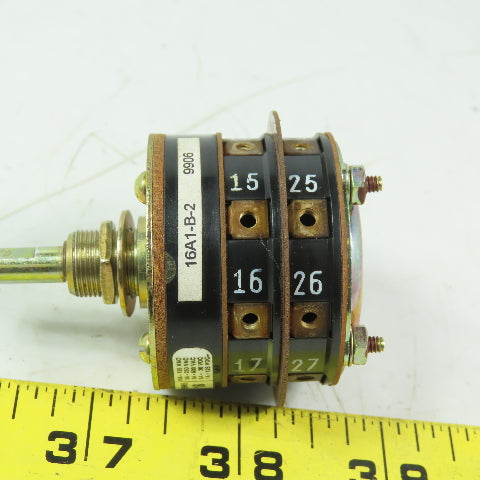 Shallco 9906 16A1-B-2 8 position Rotary Drum Switch