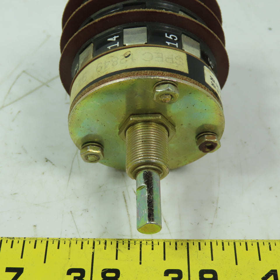 Shallco 3 position Rotary Drum Switch Spec 12849 9446