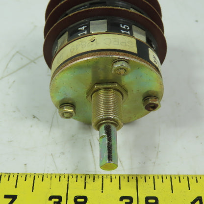 Shallco 3 position Rotary Drum Switch Spec 12849 9446