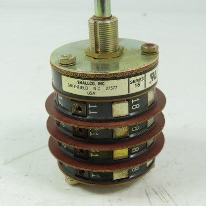Shallco 3 position Rotary Drum Switch Spec 12849 9446