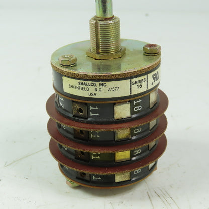 Shallco 3 position Rotary Drum Switch Spec 12849 9446