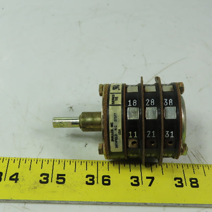 Shallco 3 position Rotary Drum Switch Spec 12843 9419