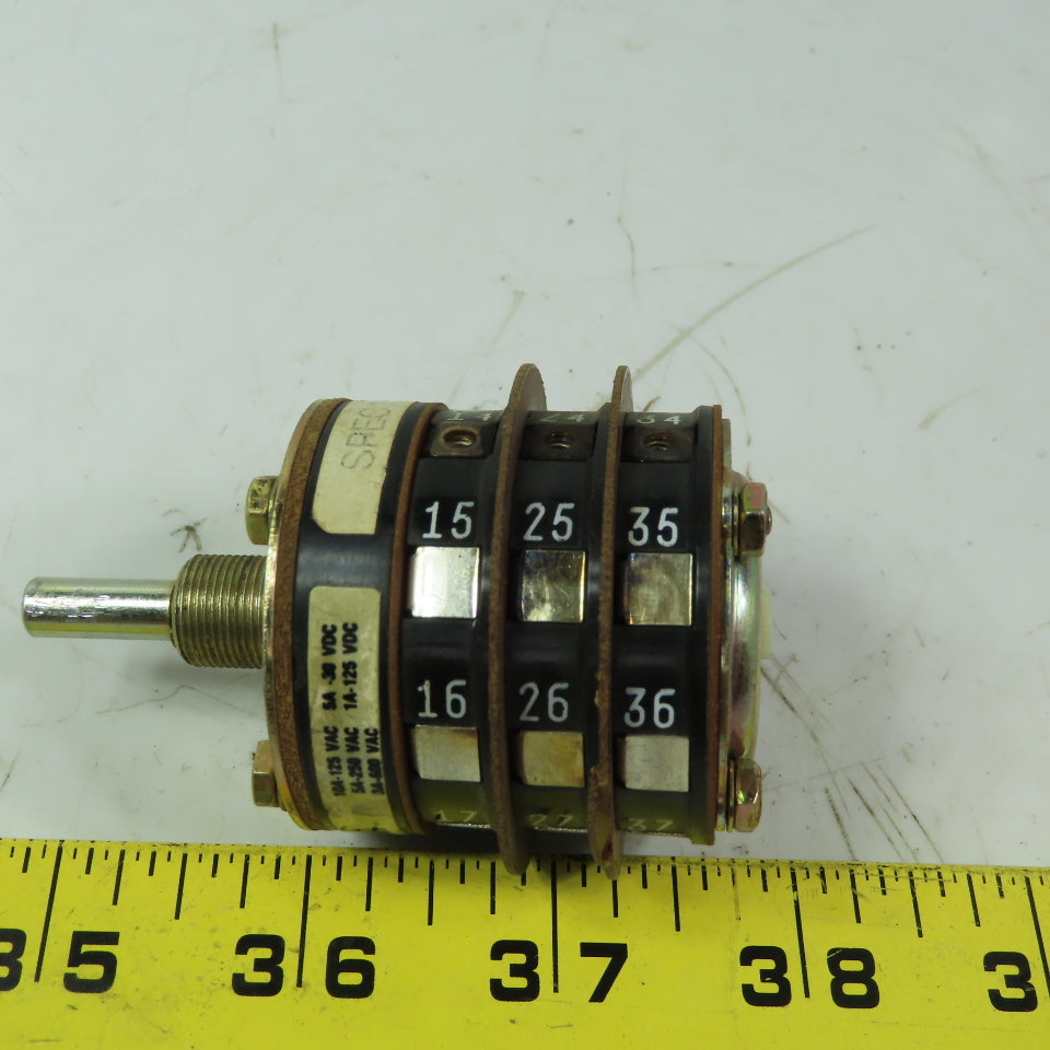 Shallco 3 position Rotary Drum Switch Spec 12843 9419