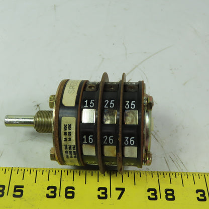 Shallco 3 position Rotary Drum Switch Spec 12843 9419