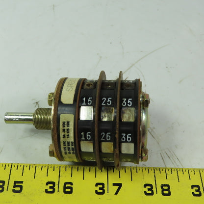 Shallco 3 position Rotary Drum Switch Spec 12843 9419