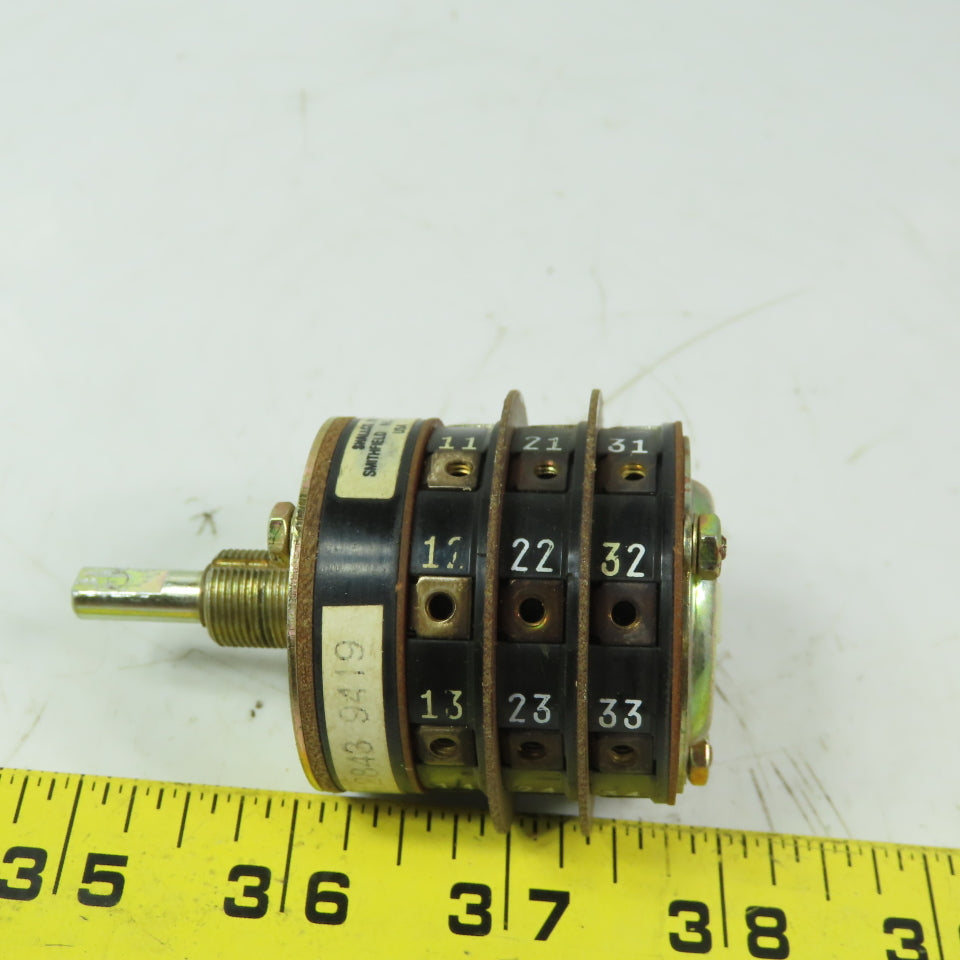 Shallco 3 position Rotary Drum Switch Spec 12843 9419