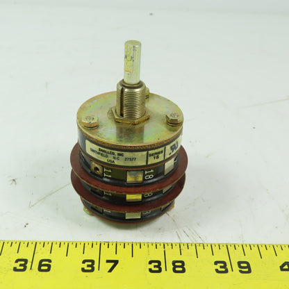 Shallco 3 position Rotary Drum Switch Spec 12843 9419