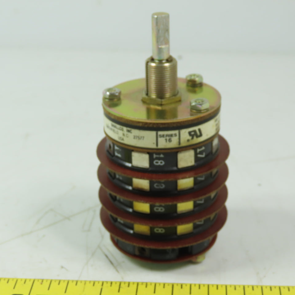 Shallco 3 Position Rotary Drum Switch Spec 12872 9503