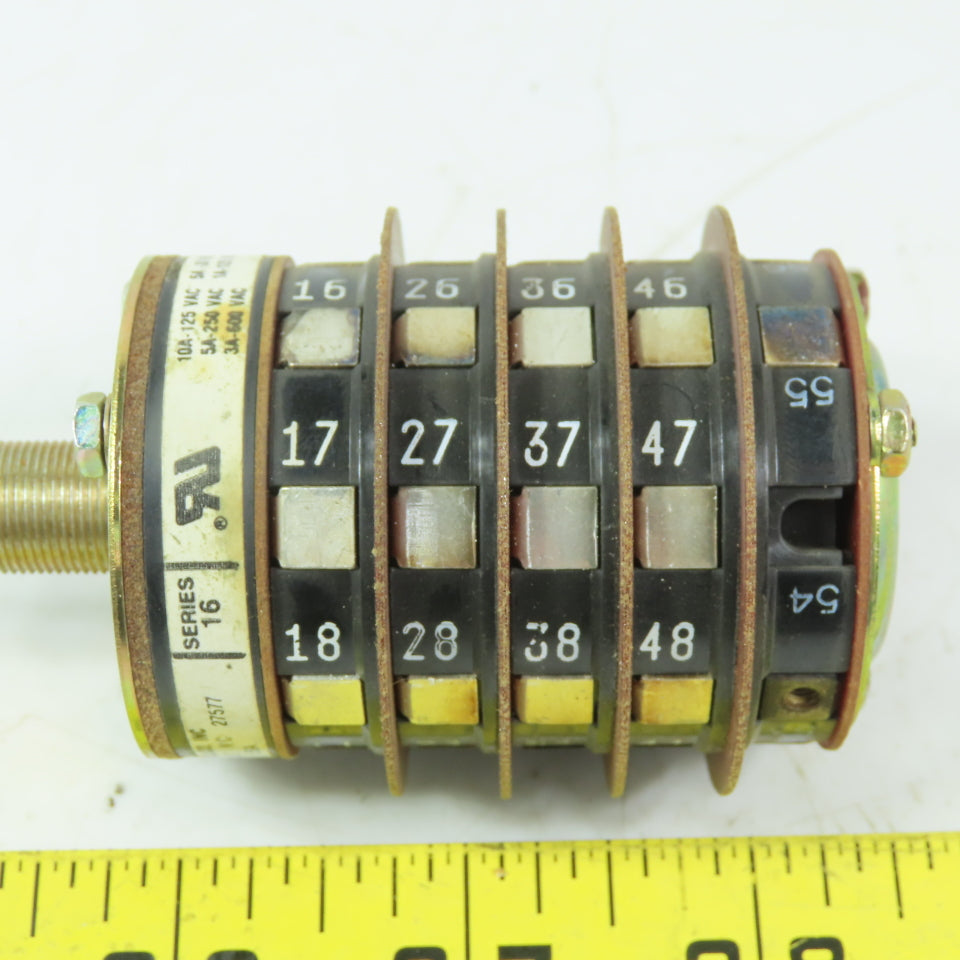 Shallco 3 Position Rotary Drum Switch Spec 12872 9503
