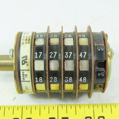 Shallco 3 Position Rotary Drum Switch Spec 12872 9503