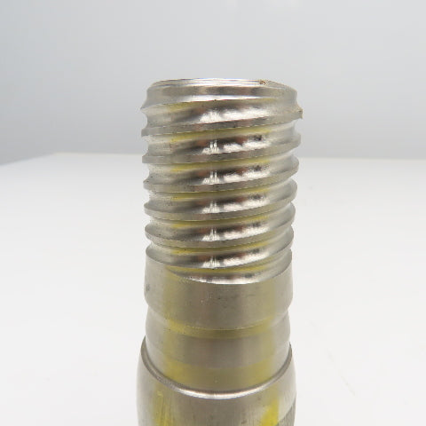 1-1/2" NPT x 1-1/2" Spiral Wound Composite Hose Barb Stainless Steel 5-1/2" OAL