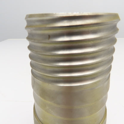 3" NPT x 3" Spiral Wound Composite Hose Barb Stainless Steel 7-1/4" OAL