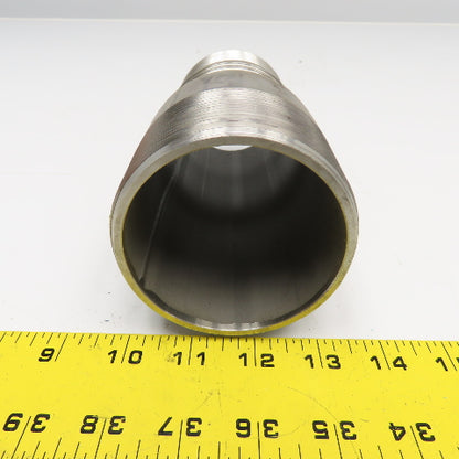3" NPT x 3" Spiral Wound Composite Hose Barb Stainless Steel 7-1/4" OAL