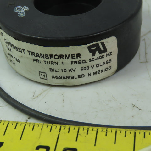 Square D 2NR-750 Current Transformer 75:5 1-1/8 600V