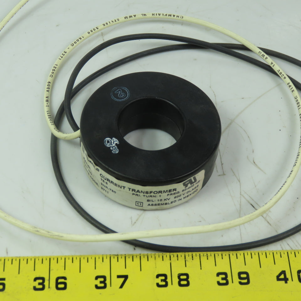 Square D 2NR-750 Current Transformer 75:5 1-1/8 600V