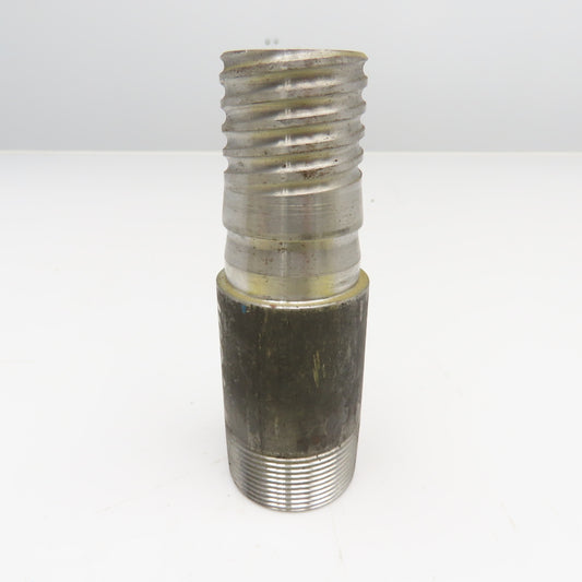 1-1/2" NPT x 1-1/2" Spiral Wound Composite Hose Barb Carbon Steel 5-1/2" OAL
