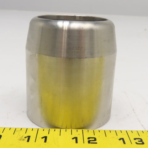 2.16" ID To 1.70" Nominal 1-1/2" Composite Hose Swage Ferrule Stainless Steel