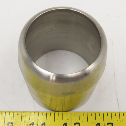 2.16" ID To 1.70" Nominal 1-1/2" Composite Hose Swage Ferrule Stainless Steel
