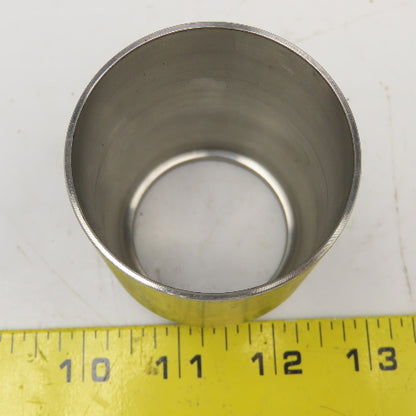 2.16" ID To 1.70" Nominal 1-1/2" Composite Hose Swage Ferrule Stainless Steel
