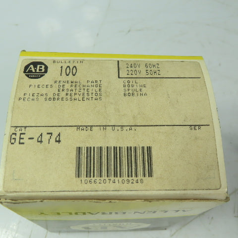 Allen Bradley GE-474 Contactor Coil 220/240V 50/60Hz