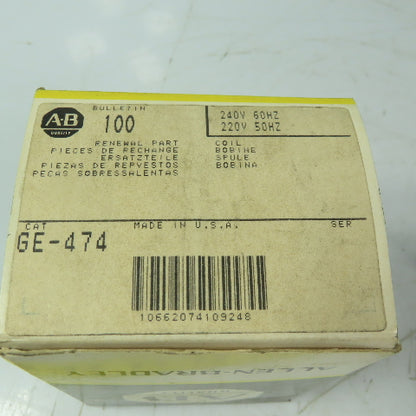 Allen Bradley GE-474 Contactor Coil 220/240V 50/60Hz