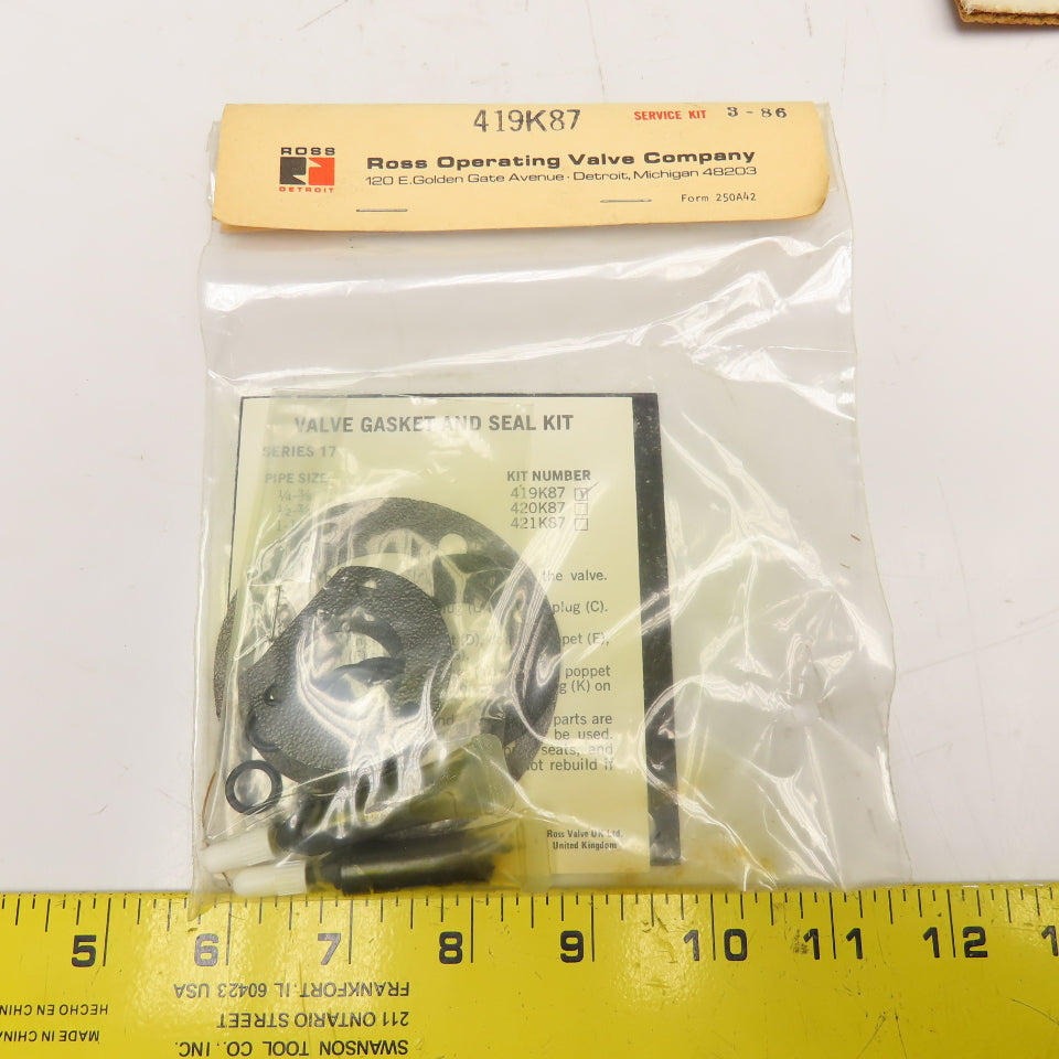 Ross 413K87 Valve Body Seal And Gasket Kit 4 Way Skyline Series