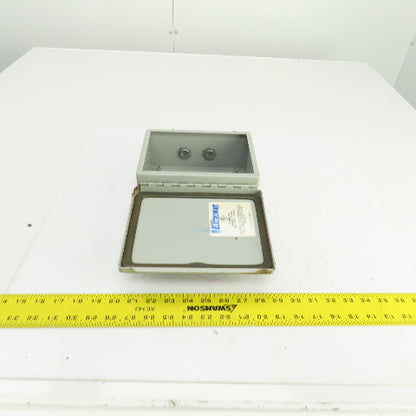 ElectroMate K-1248 8 x 6 x 3-1/2" Wall Mount Electrical Enclosure W/Backplate