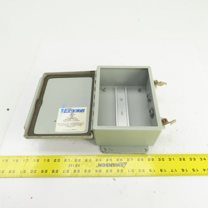 ElectroMate K-1248 8 x 6 x 3-1/2" Wall Mount Electrical Enclosure W/Backplate