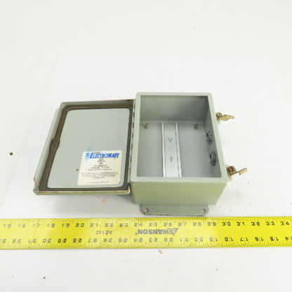 ElectroMate K-1248 8 x 6 x 3-1/2" Wall Mount Electrical Enclosure W/Backplate