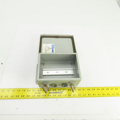 ElectroMate K-1248 8 x 6 x 3-1/2" Wall Mount Electrical Enclosure W/Backplate