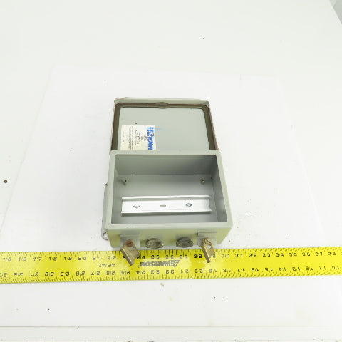 ElectroMate K-1248 8 x 6 x 3-1/2" Wall Mount Electrical Enclosure W/Backplate