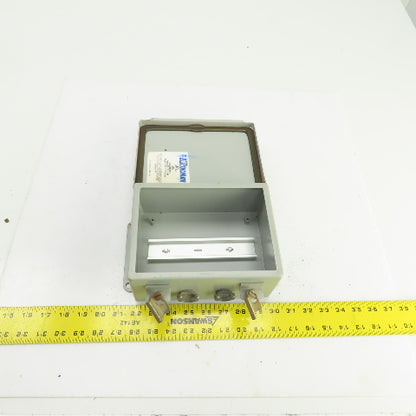 ElectroMate K-1248 8 x 6 x 3-1/2" Wall Mount Electrical Enclosure W/Backplate