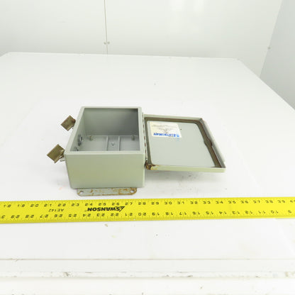 ElectroMate K-1248 8 x 6 x 3-1/2" Wall Mount Electrical Enclosure W/Backplate