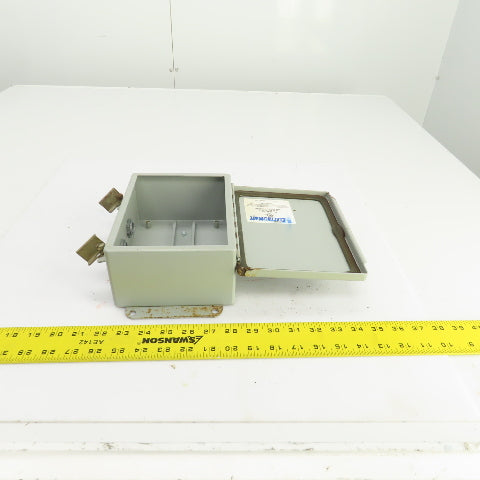 ElectroMate K-1248 8 x 6 x 3-1/2" Wall Mount Electrical Enclosure W/Backplate