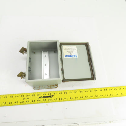 ElectroMate K-1248 8 x 6 x 3-1/2" Wall Mount Electrical Enclosure W/Backplate