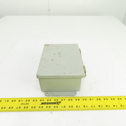 ElectroMate K-1248 8 x 6 x 3-1/2" Wall Mount Electrical Enclosure W/Backplate