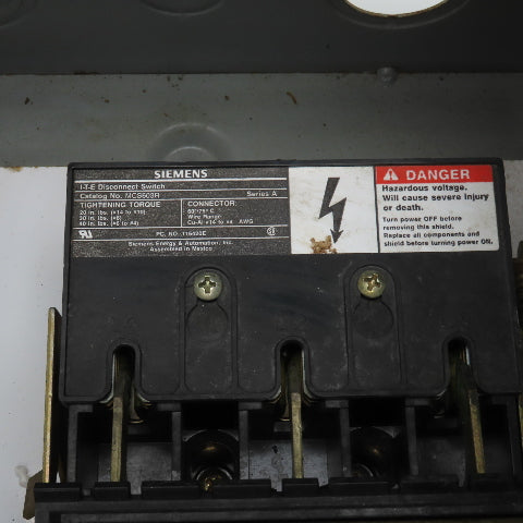 Siemens SCFHE11120 Combination Motor Starter Controller 120V Coil 25HP 600V