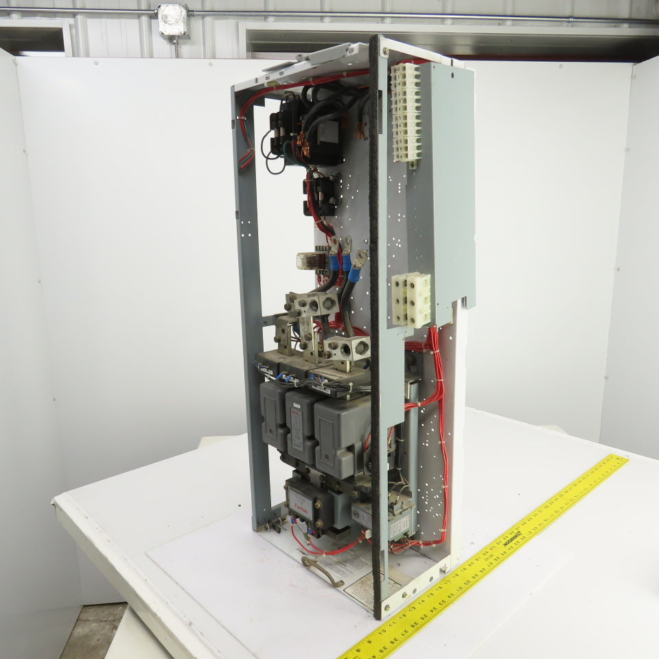 Furnas 125HP Motor Control Center Bucket 480V 3PH 14-3/4 Wx35-1/4H Missing Parts