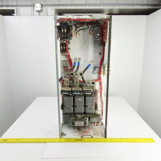 Furnas 125HP Motor Control Center Bucket 480V 3PH 14-3/4 Wx35-1/4H Missing Parts