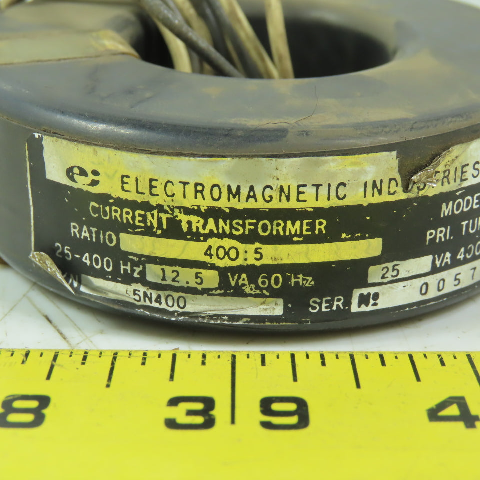 Electromagnetic Industries 5N400 Current Transformer 400:5