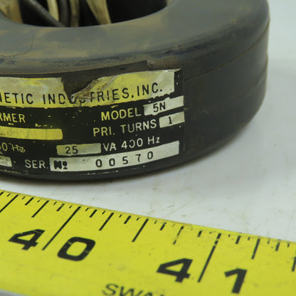 Electromagnetic Industries 5N400 Current Transformer 400:5